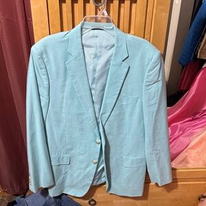 Stafford Light Aqua Men's Blazer